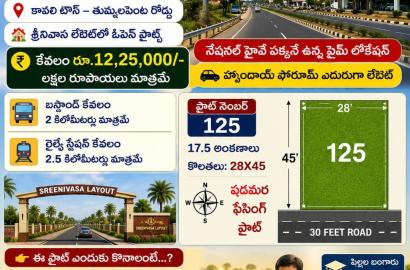 17.5 అంకణాల రెసిడెన్షియల్ ప్లాట్